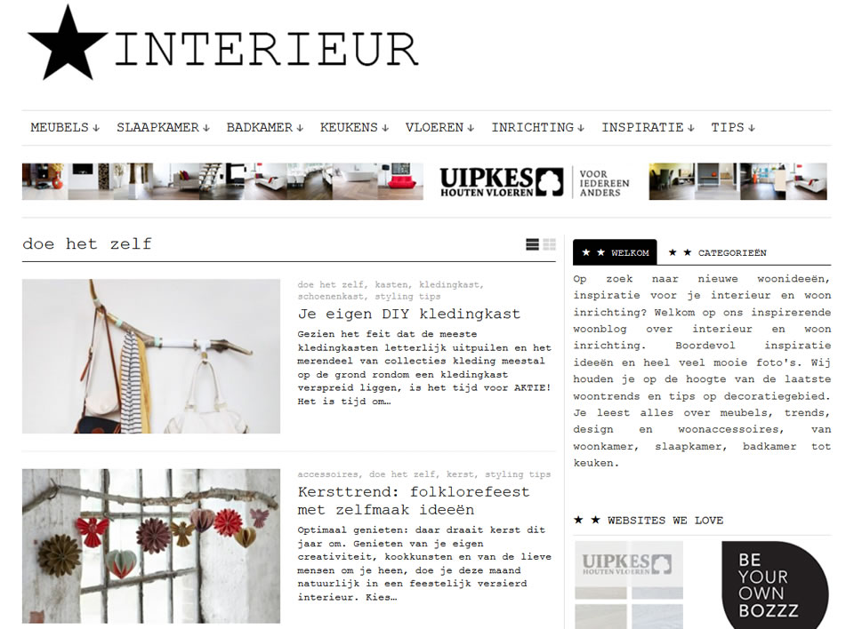 Interieur Website